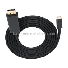 USB Type C to DP Display Port Adapter Male to Male Gold-Plated Cord